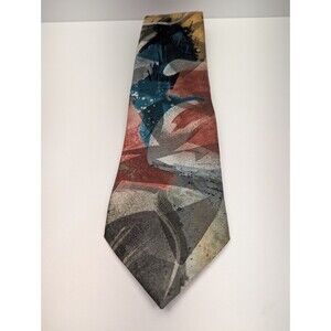 Vintage Wembley Abstract Pointed Classic Necktie Tie‎